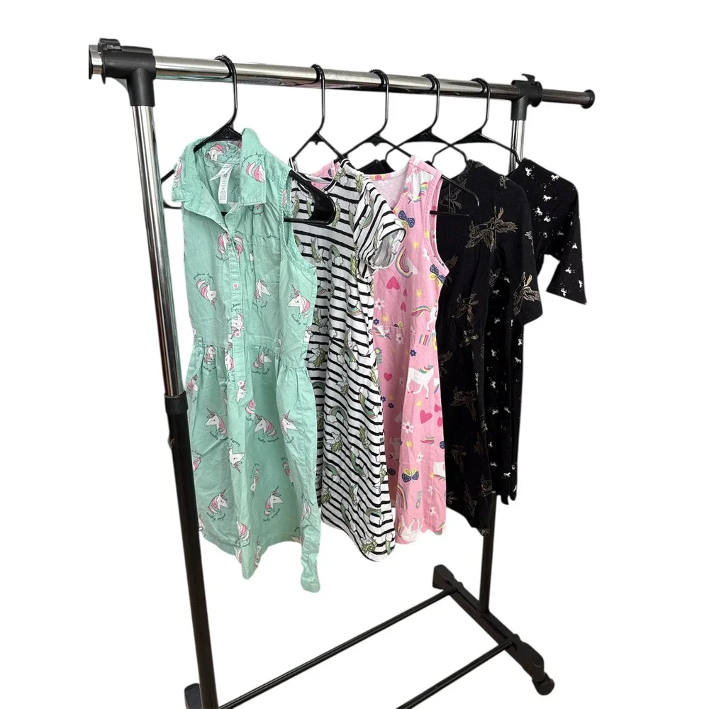 Girls Unicorn Rainbow Dress Bundle‎ 5 Pieces Size 10 12 Carter's Old Navy Etc